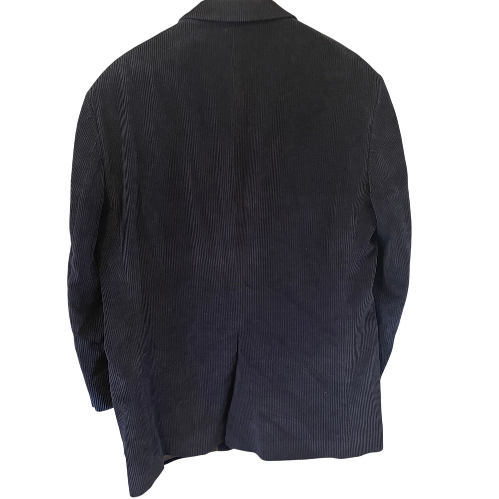 Lauren Ralph Lauren Mens Navy Blue Corduroy Blazer Sport Coat 42R Paisley Lining - Picture 8 of 8